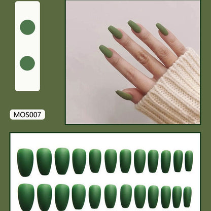 Matte Finish Press-On Nail Tips Acalora 178815*10mm0277