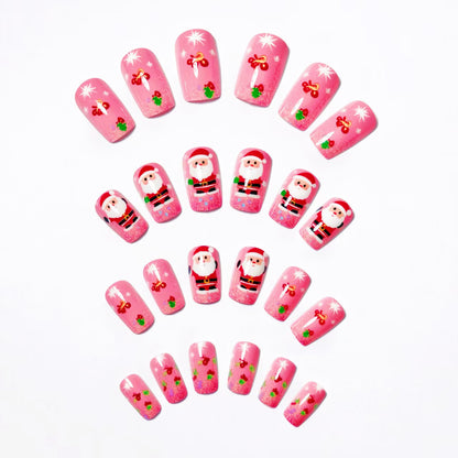 Festive 3D Santa Nail Art Acalora