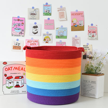 Modern storage basket with handles Acalora