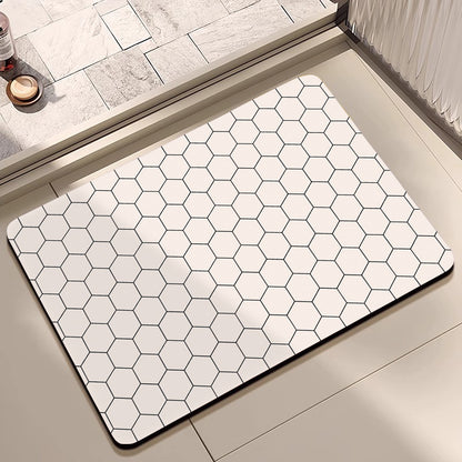 Geometric Pattern Decorative Floor Mat Acalora