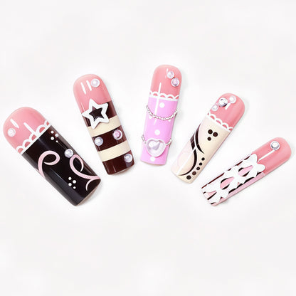 Artistic Statement Press-On Nail Design Acalora