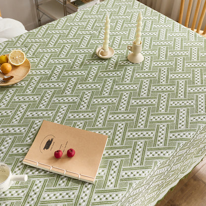 Elegant Woven Tablecloth