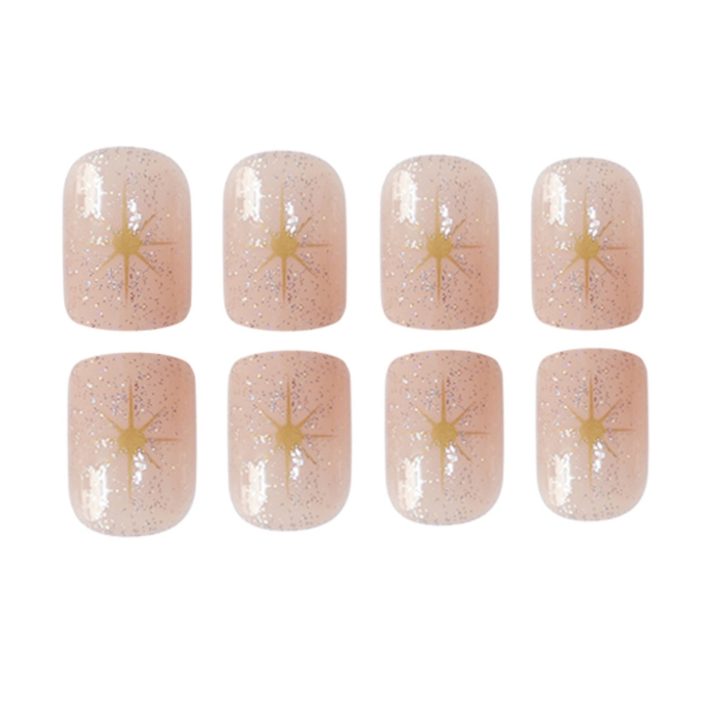 Sparkling Star Nail Art Acalora