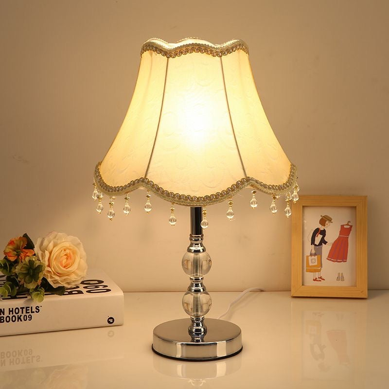 Crystal-Embellished Table Lamp
