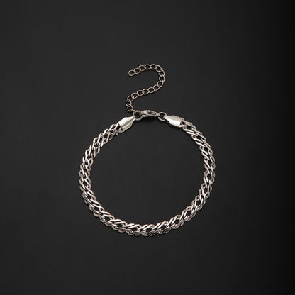 Stylish Interwoven Chain Bracelet Acalora