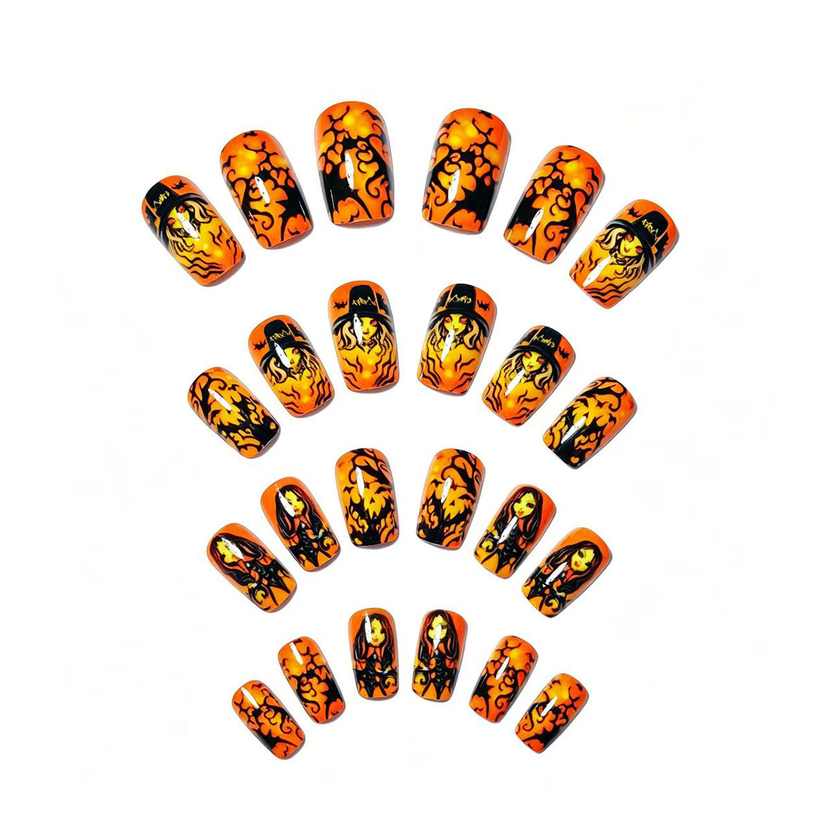 Halloween-Inspired Artistic Nail Art Acalora