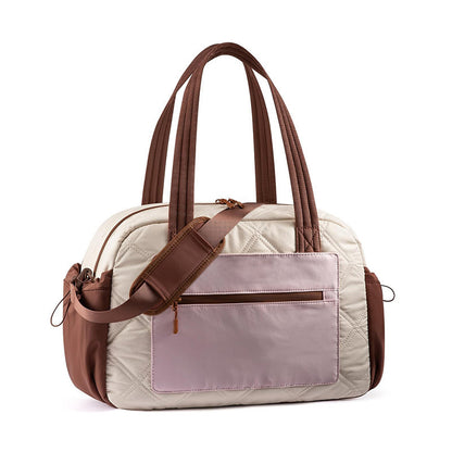 Luxurious Quilted Travel Duffel Bag Acalora