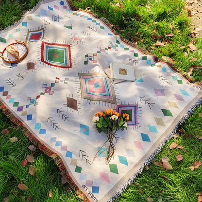 Artistic Geometric Picnic Blanket