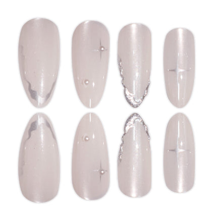 Elegant Stiletto Press-On Nail Art with Glossy Finish Acalora