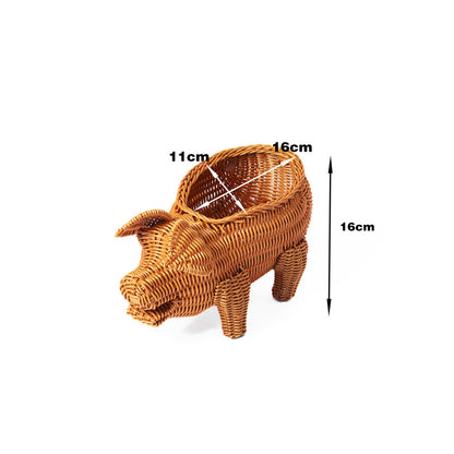 Decorative Wicker Duck Acalora