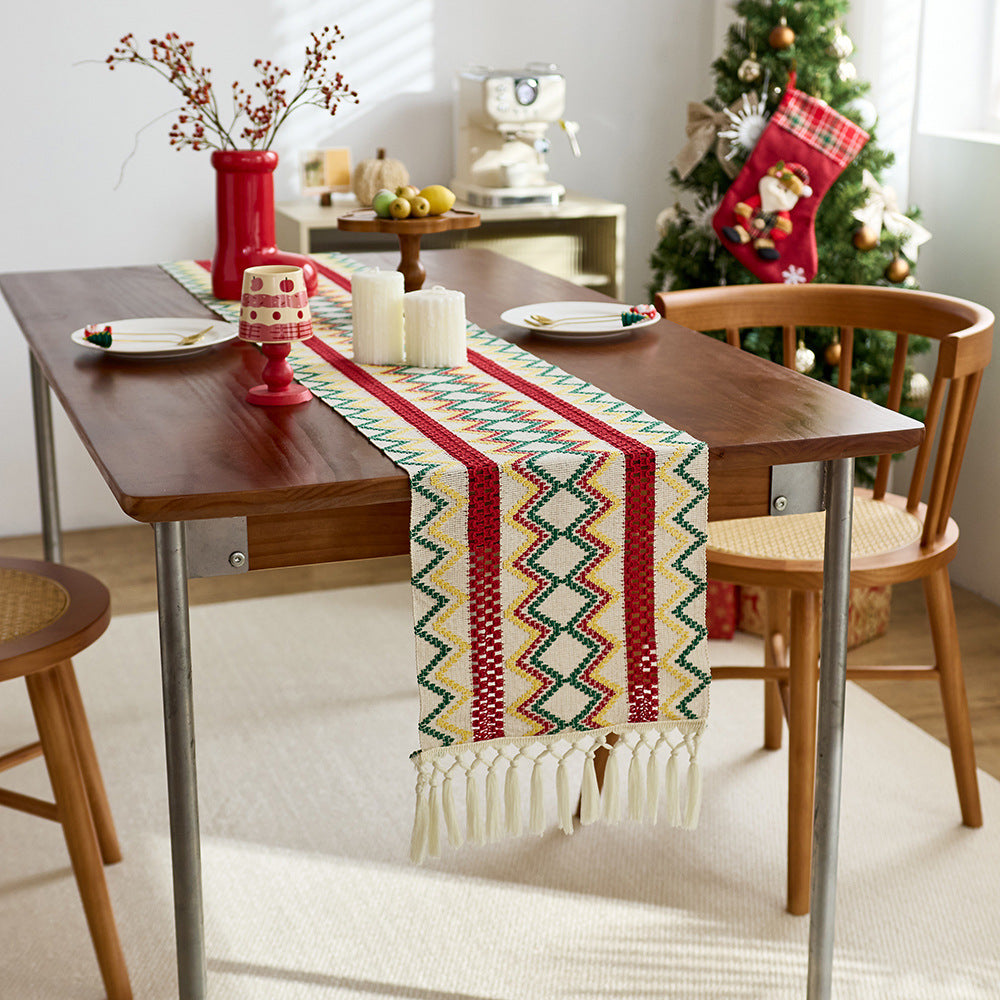 Elegant Handwoven Table Runner