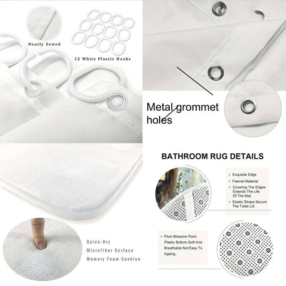 Cute Cow-Themed Digital Bathroom Set