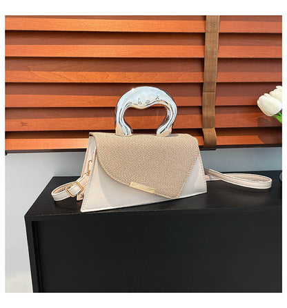 Stylish Geometric Structured Handbag Acalora