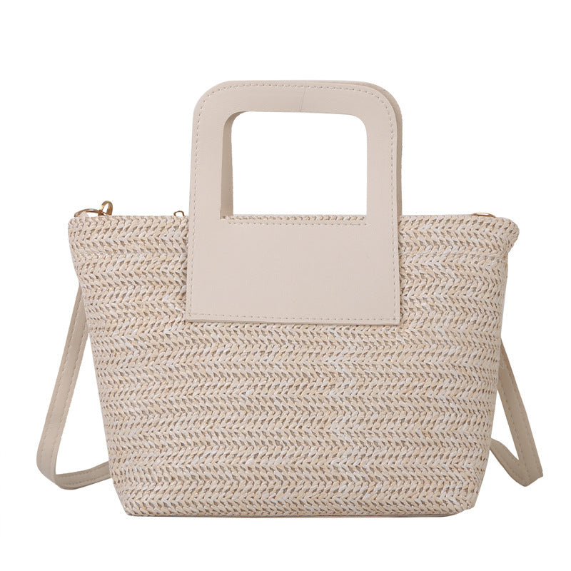 Modern Textured Woven Handheld Bag Acalora