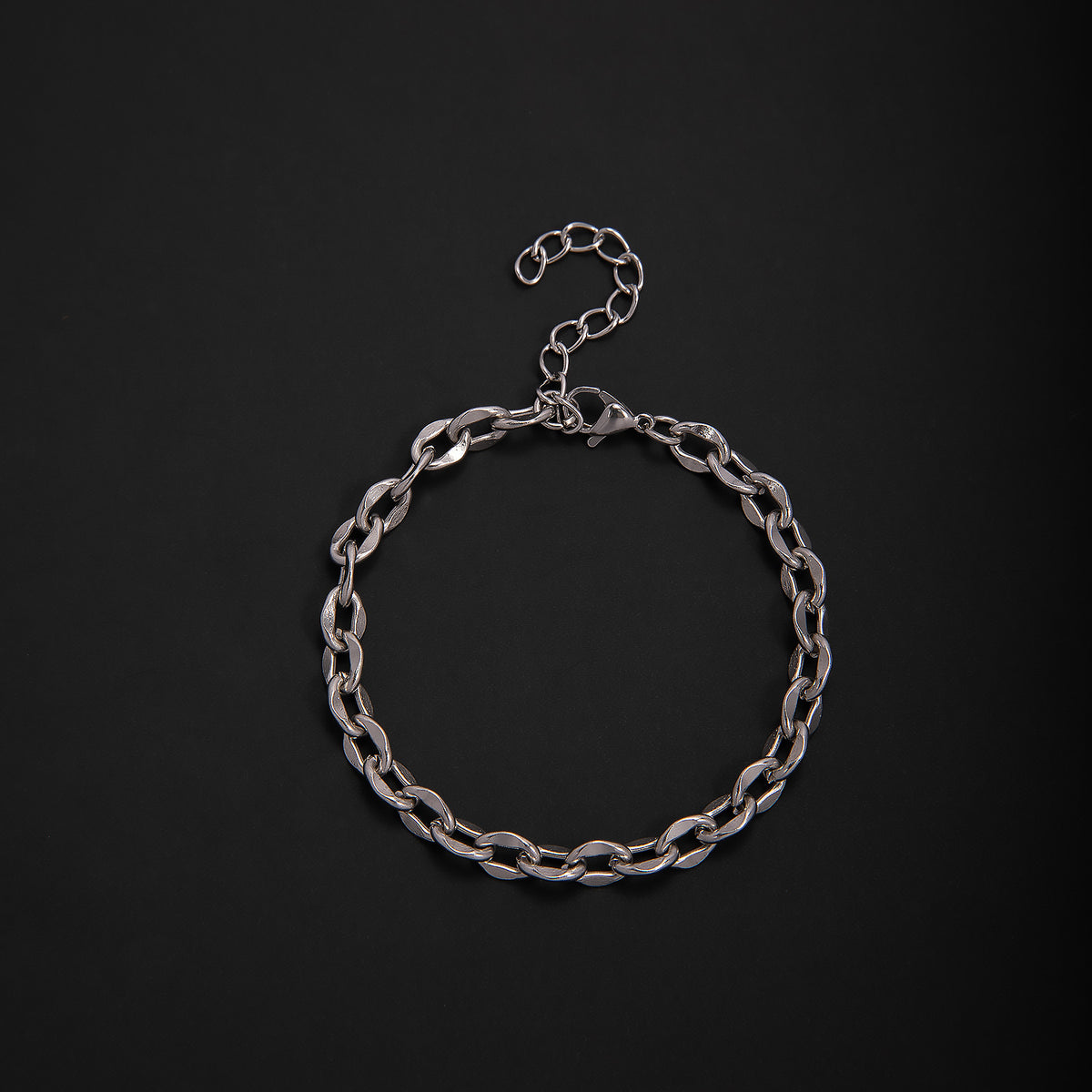 Textured Chain Link Bracelet Acalora