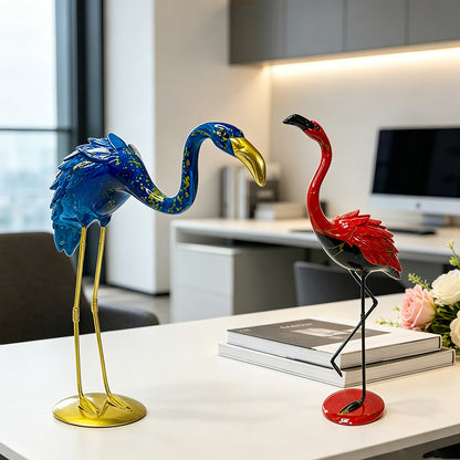 Decorative Flamingo Sculpture Acalora