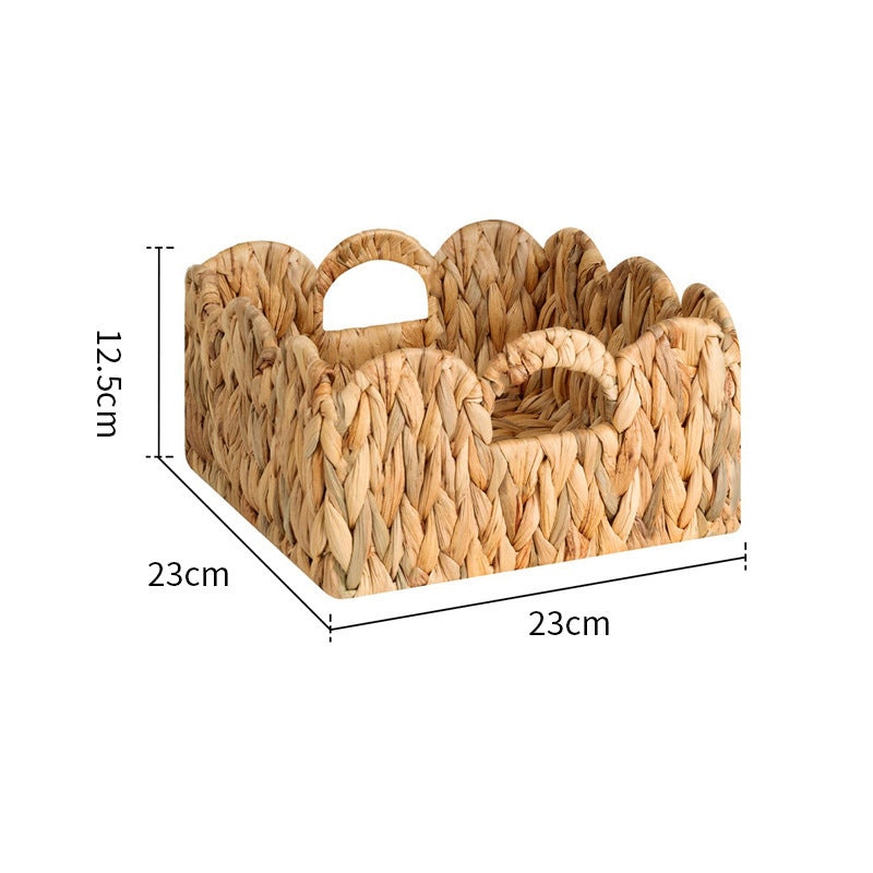 Decorative storage basket with two handles Acalora