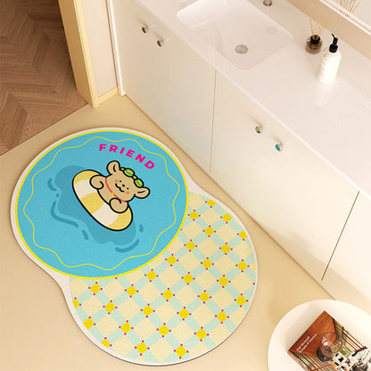Fun Donut-Themed Bath Mat