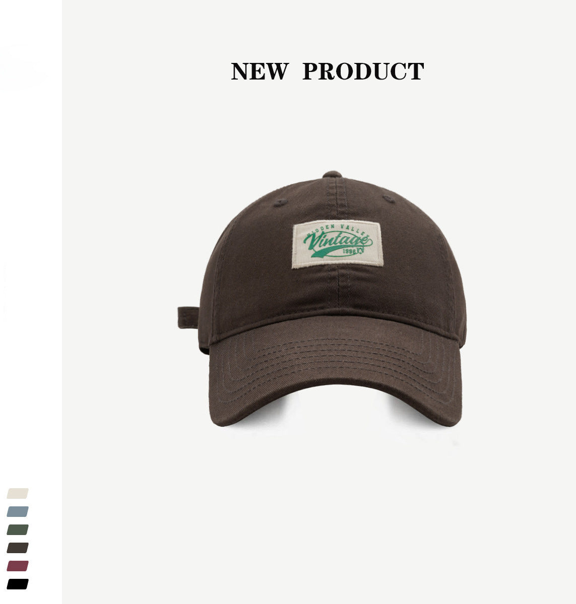 Vintage-Inspired Casual Cotton Adjustable Cap