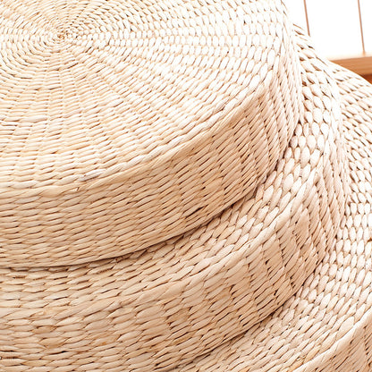 Handwoven Pouf in Boho Style Acalora