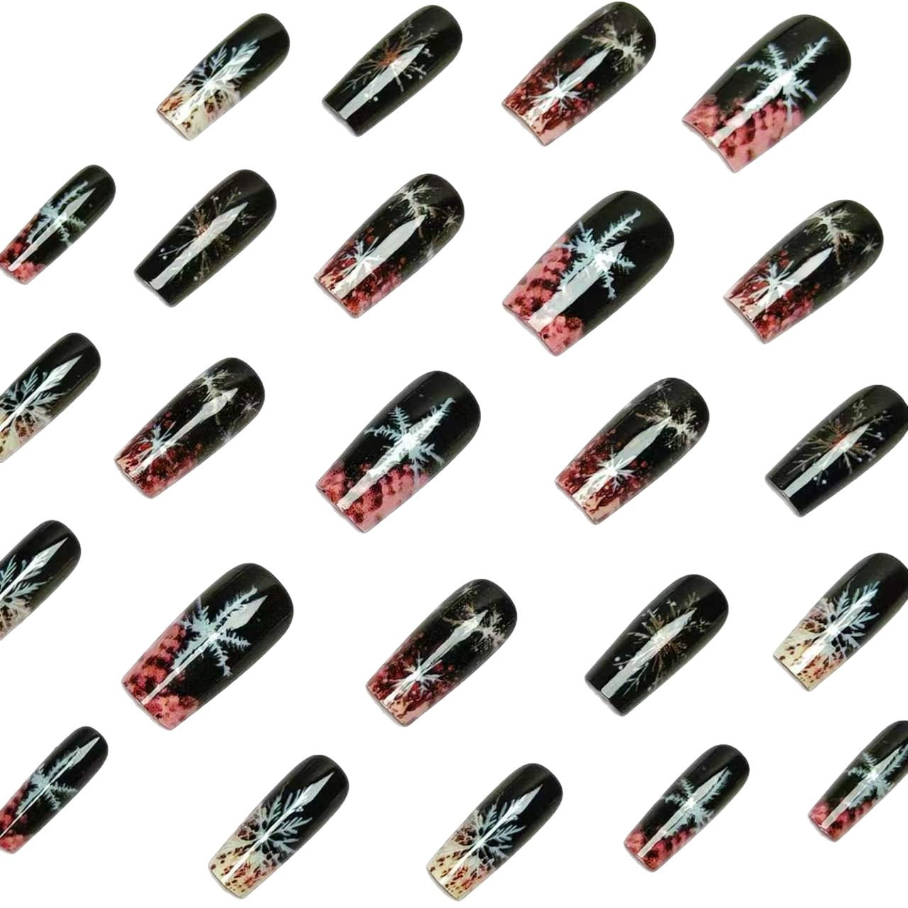 Winter-Themed Long-Lasting Nail Art Acalora
