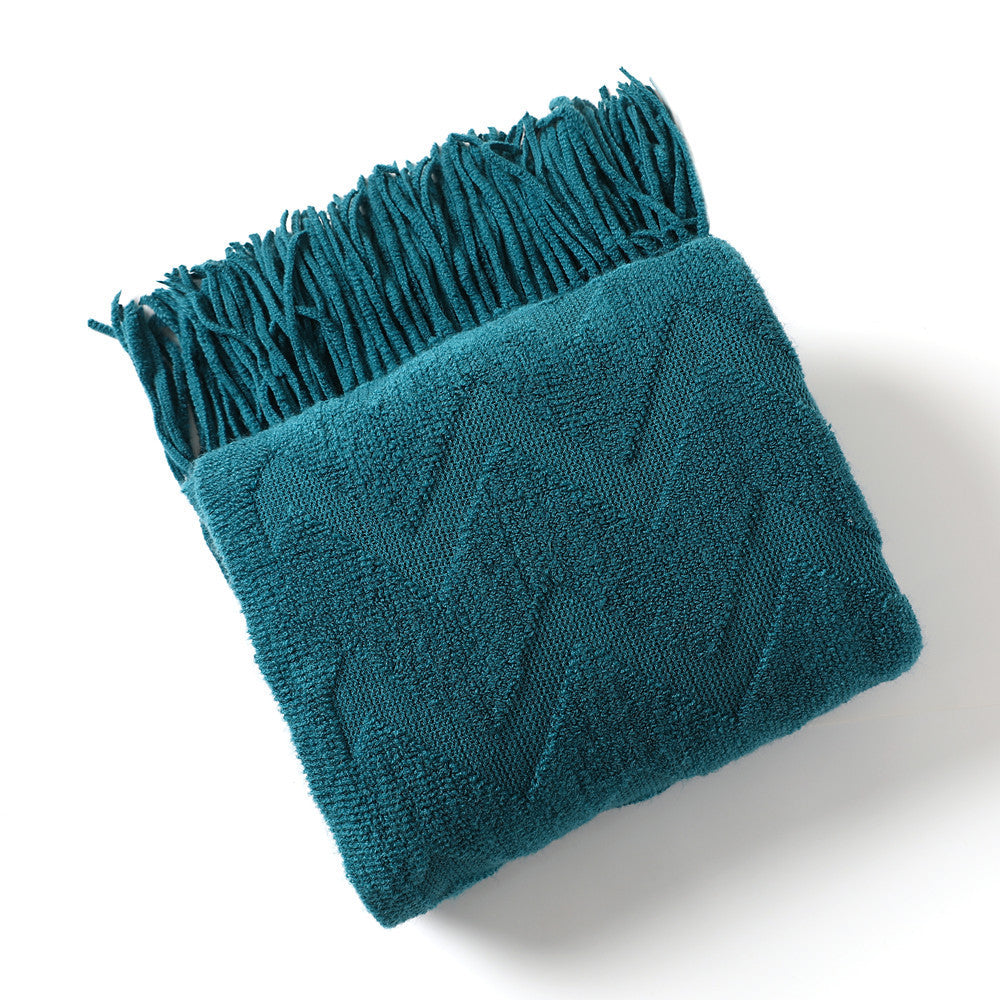 Cozy Textured Throw Blanket