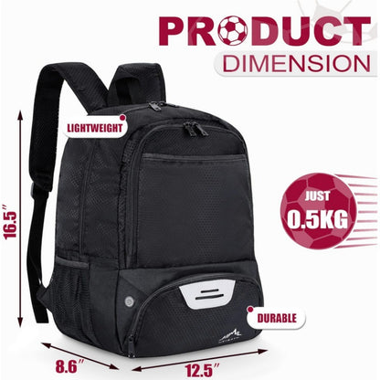 Multi-Functional Sports Backpack with Shoe Compartment Acalora