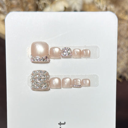 Decorative Crystal-Embellished Hair Clip Set Acalora