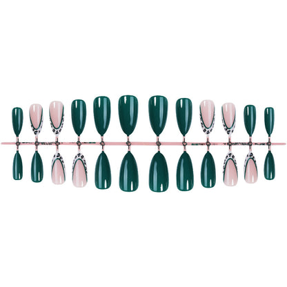 Decorative Press-On Nail Art Set with Contemporary Animal Prints Acalora