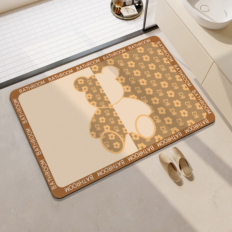Cute Cartoon-Themed Bath Mat Acalora