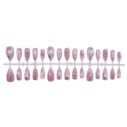 Glamorous Decorative Press-On Nail Art Set Acalora