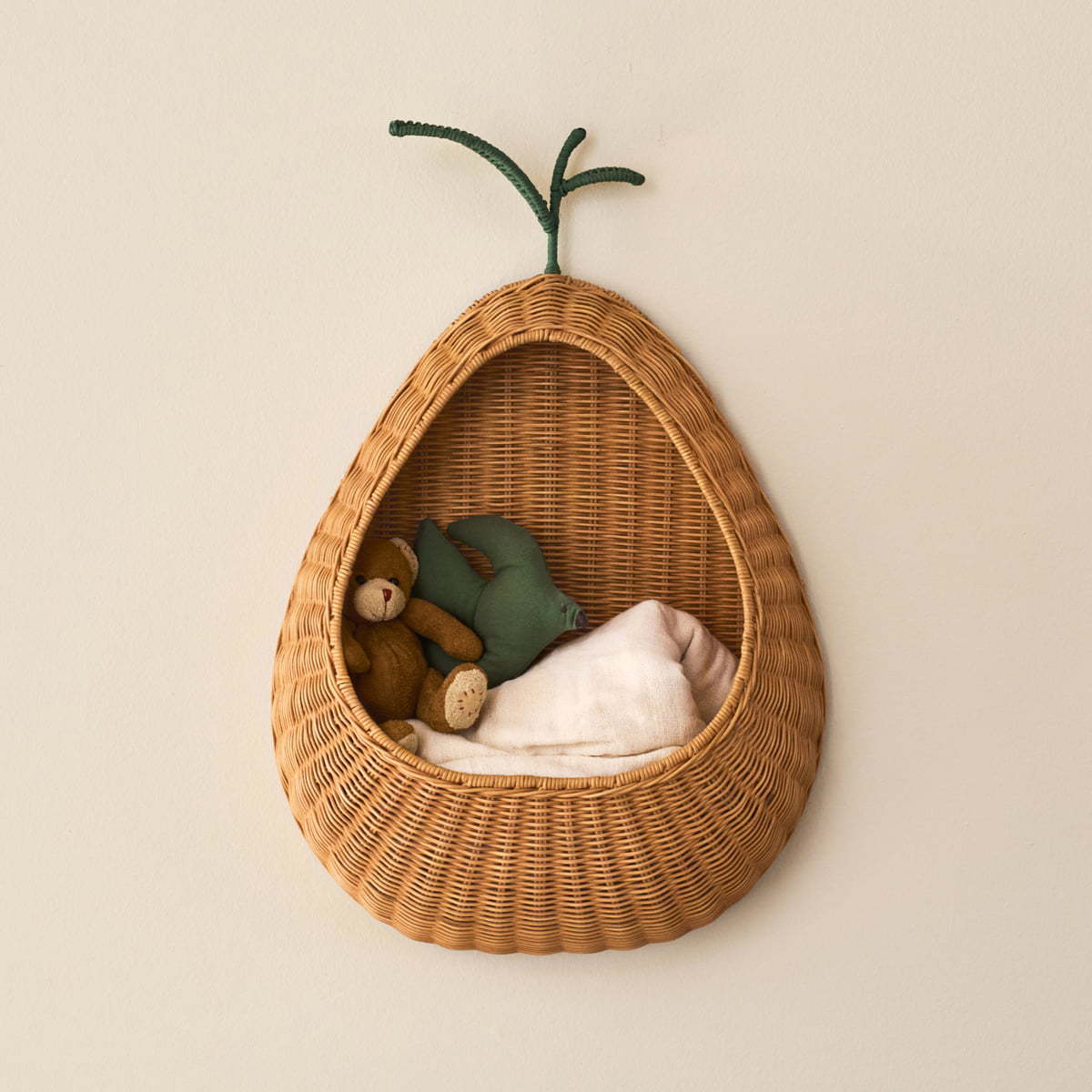 Decorative Woven Pear-Shaped Storage Basket Acalora