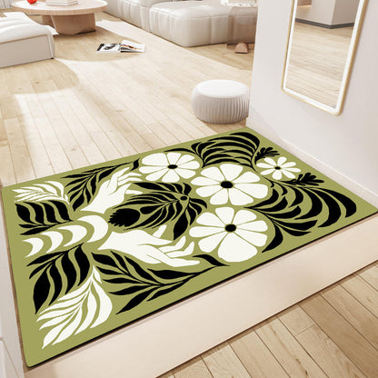 Floral Print Area Rug Acalora