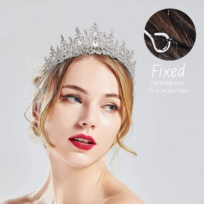 Ladies' Rhinestone Tiara with sparkling gemstone wreath