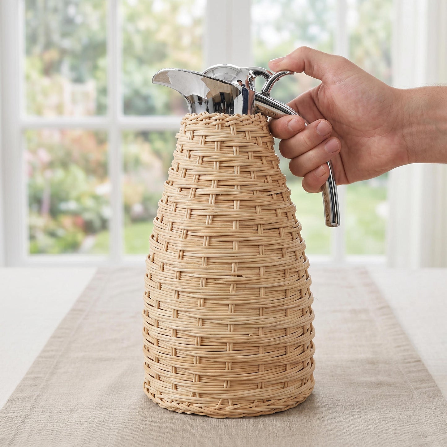 Decorative Woven Pitcher Acalora