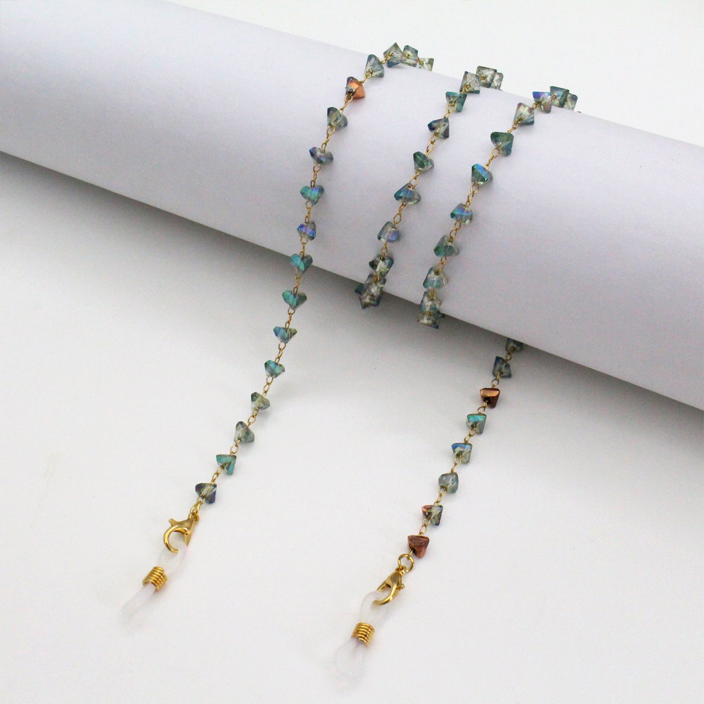 Artistic Gemstone Eyewear Chain Acalora