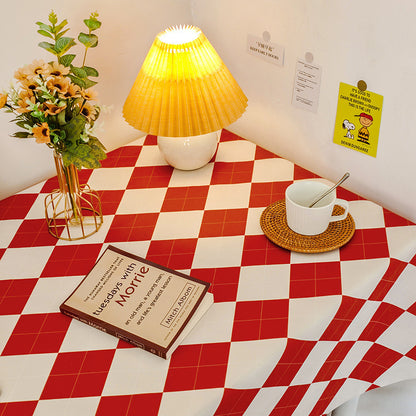 Decorative Checked Tablecloth