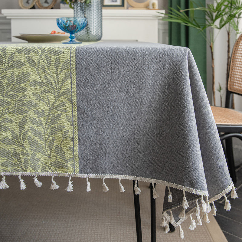 Textured Woven Decorative Tablecloth