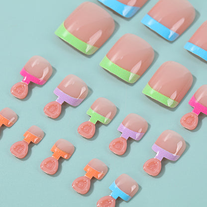 Creative nail set with colorful artificial nails Acalora
