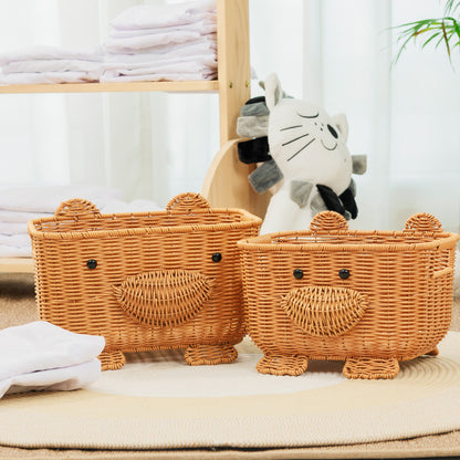 Decorative Animal-Themed Storage Basket Acalora