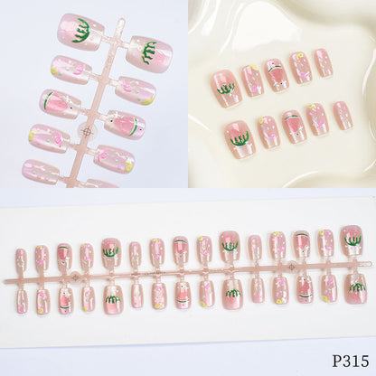 Artistic Floral Design Press-On Nails Acalora