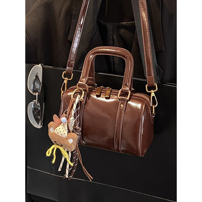 Soft Leather Handheld Satchel Acalora