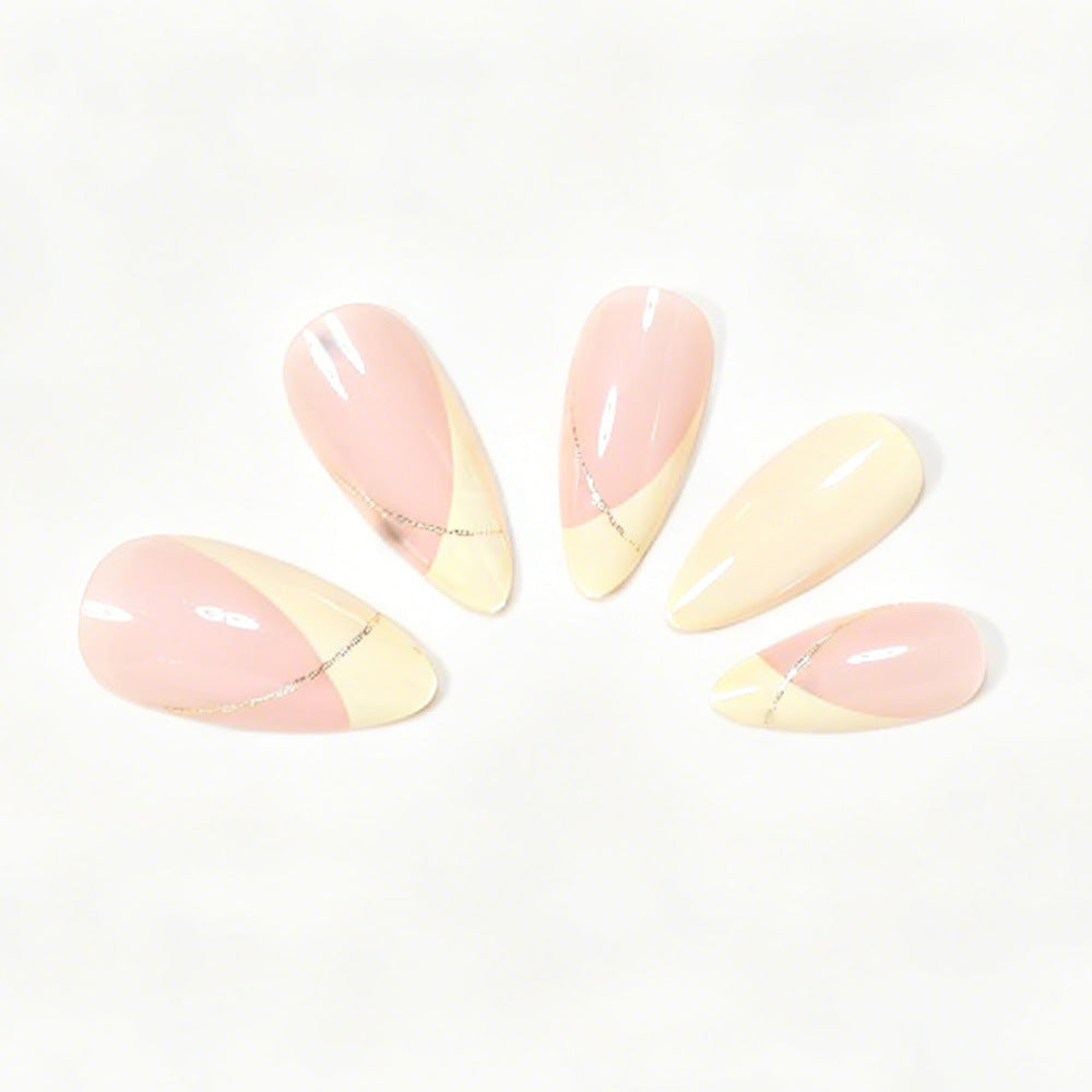 Elegant French Tip Nail Art Set Acalora