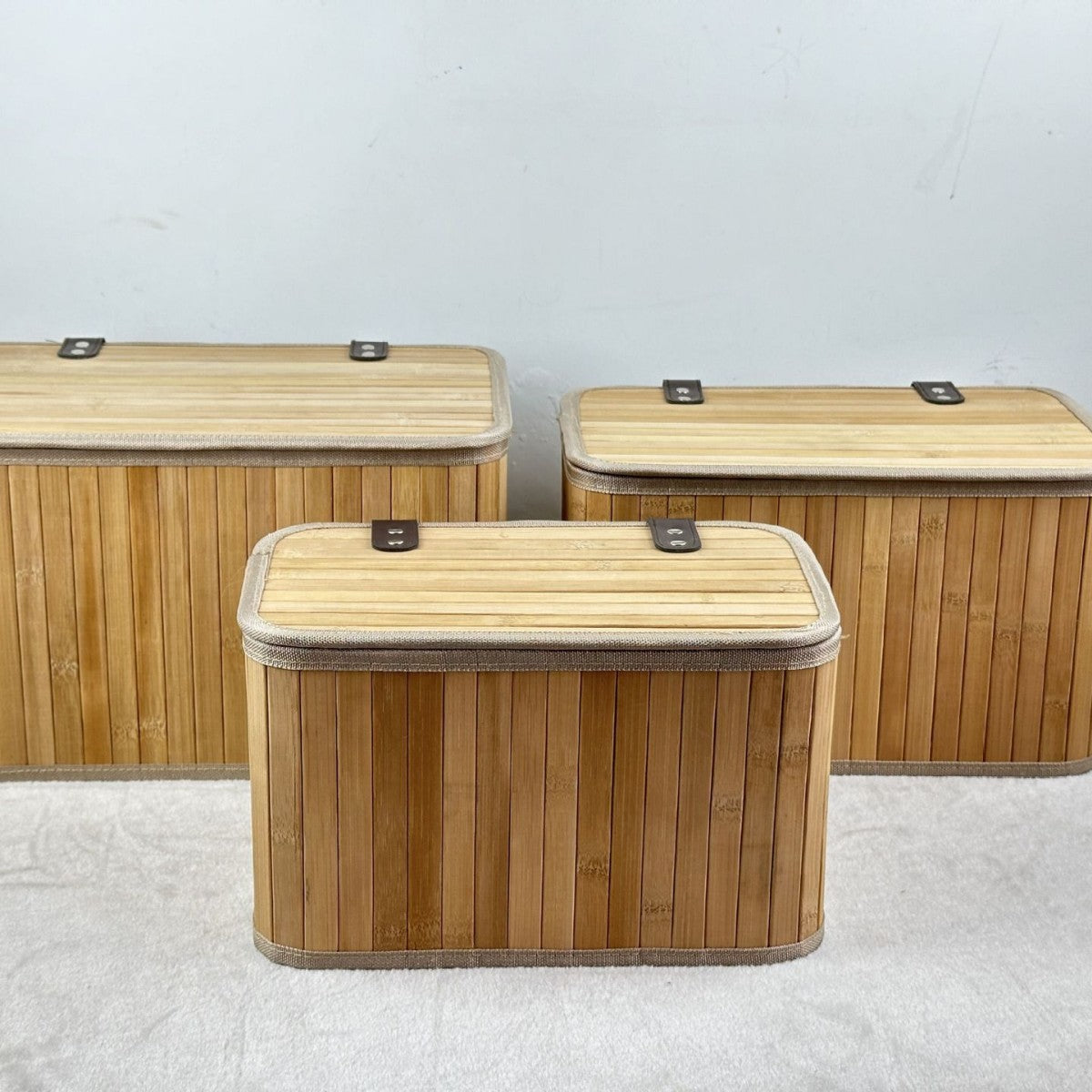 Multifunctional Storage Box Made of Bamboo Acalora