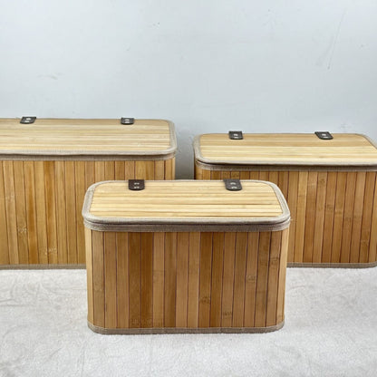 Multifunctional Storage Box Made of Bamboo Acalora