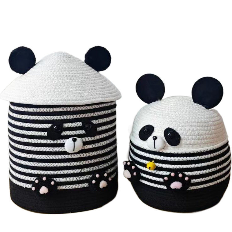 Funny Seat Pouf in Panda Design Acalora