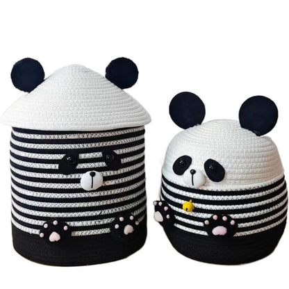 Funny Seat Pouf in Panda Design Acalora