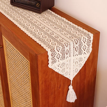Elegant Crochet Lace Table Runner