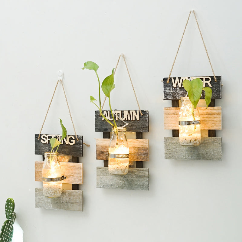 Wall decoration with glass carafe holder Acalora