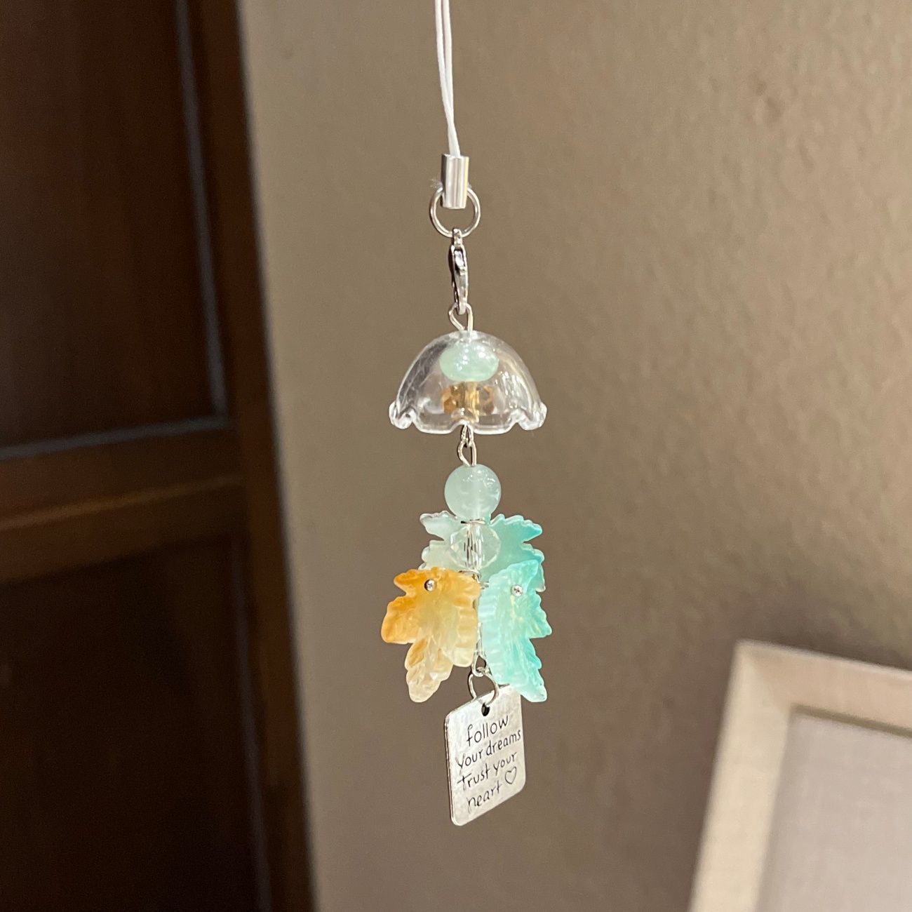 Inspirational Flower Pendant Charm Acalora
